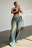 SUPER WHOLESALE | Layered Patchwork Washed Stretch Denim Jeans