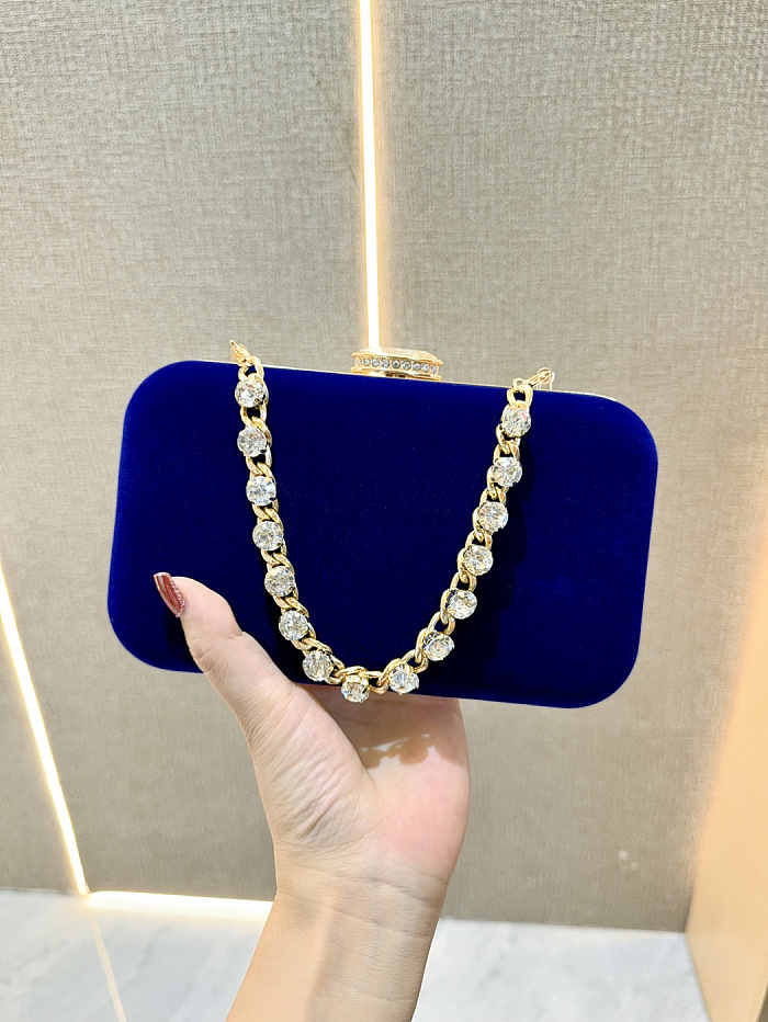 SUPER WHOLESALE|  Clasp Rhinestone Handbag