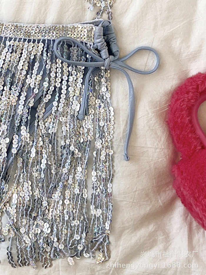 SUPER WHOLESALE | Sequins Fringe Swimwear
