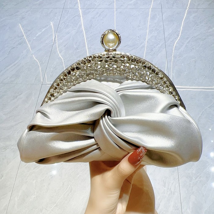 SUPER WHOLESALE|  Rhinestone-Embellished Evening Handbag