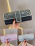 SUPER WHOLESALE|  Crystal Double-Handle Clutch Bag
