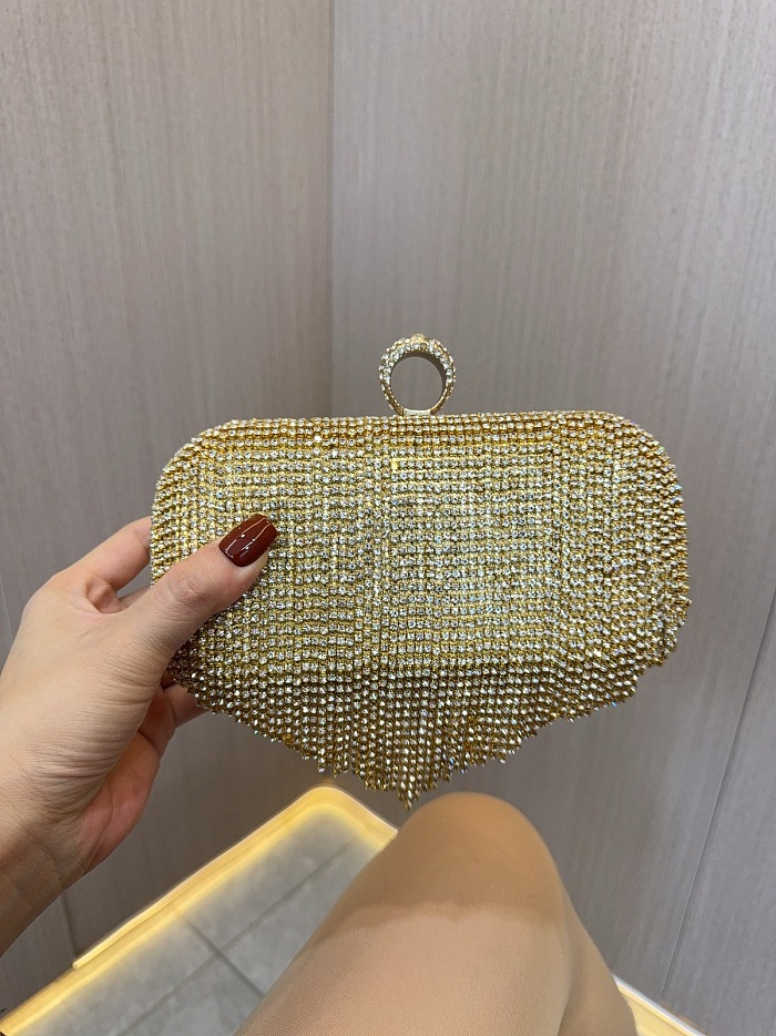 SUPER WHOLESALE|  Tassel Rhinestone Crossbody Bag