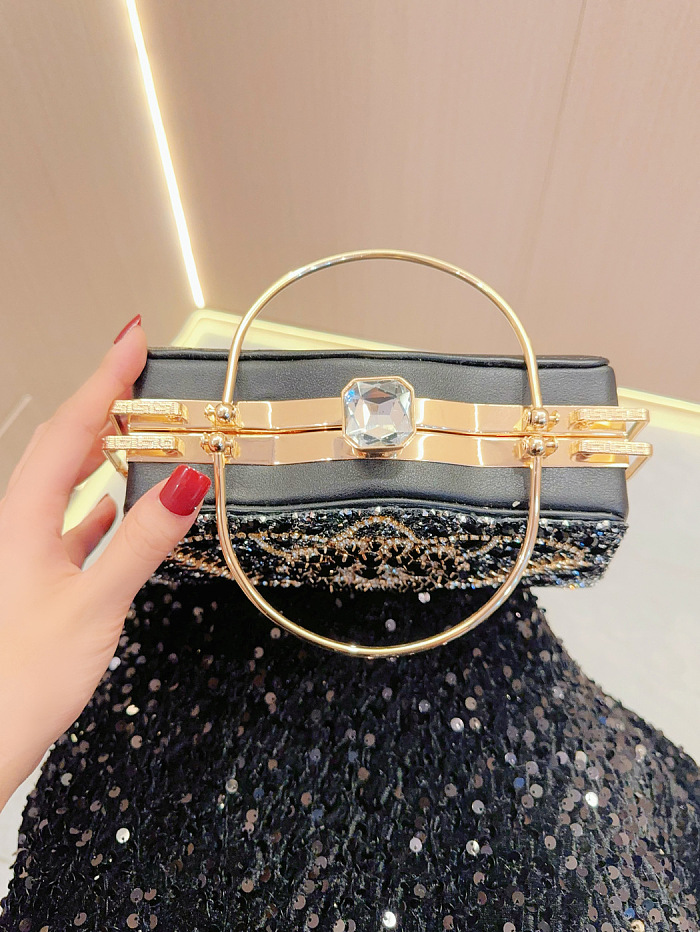 SUPER WHOLESALE|  Rhinestone-Embellished Handbag