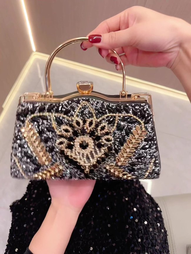 SUPER WHOLESALE|  Rhinestone-Embellished Handbag