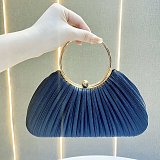 SUPER WHOLESALE|  Shell-Shaped Textured Fabric Handbag