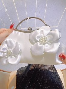 SUPER WHOLESALE|  Camellia-Adorned Handbag