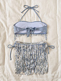 SUPER WHOLESALE | Sequins Fringe Swimwear
