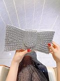 SUPER WHOLESALE|  Bowknot-Shaped Rhinestone Handbag