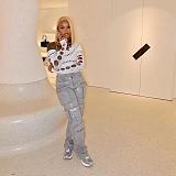 SUPER WHOLESALE | Utility Silver-Foil Multi-Pocket Denim Pants
