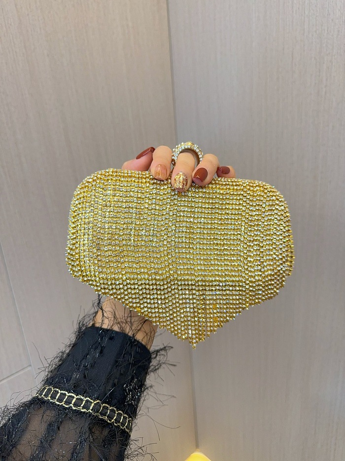 SUPER WHOLESALE|  Tassel Rhinestone Crossbody Bag