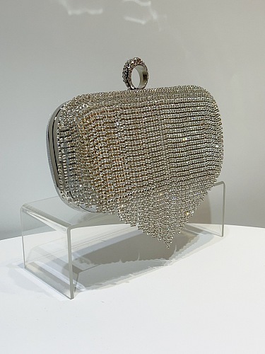 SUPER WHOLESALE|  Tassel Rhinestone Crossbody Bag
