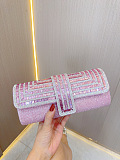 SUPER WHOLESALE|  Crystal Double-Handle Clutch Bag