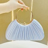 SUPER WHOLESALE|  Shell-Shaped Textured Fabric Handbag