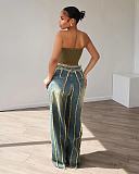 SUPER WHOLESALE | Layered Patchwork Washed Stretch Denim Jeans
