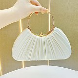 SUPER WHOLESALE|  Shell-Shaped Textured Fabric Handbag