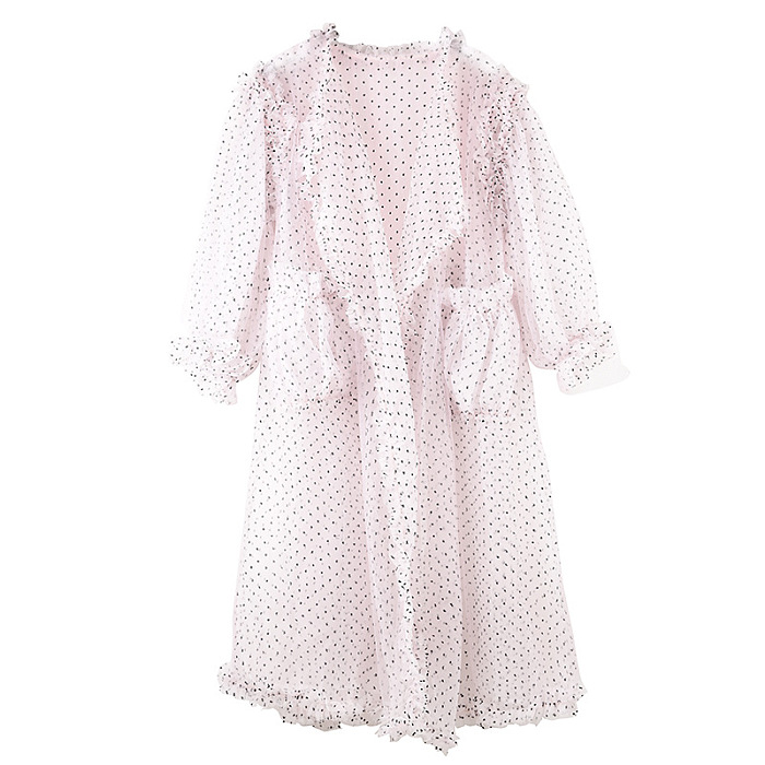 SUPER WHOLESALE | Lace Overlay Loose Mesh Jacket