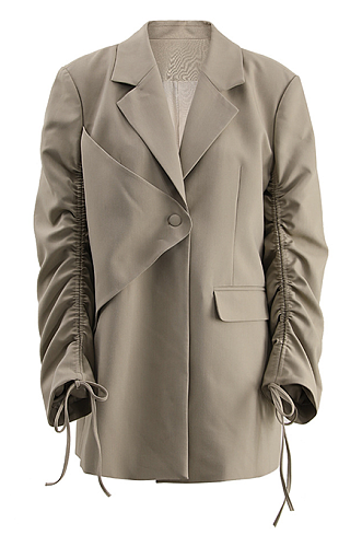 SUPER WHOLESALE | Drawstring Design Oversized Jacket