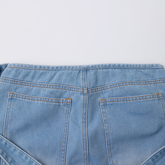 SUPER WHOLESALE |Ribbon-Decorated Back-Slit Cargo Pants