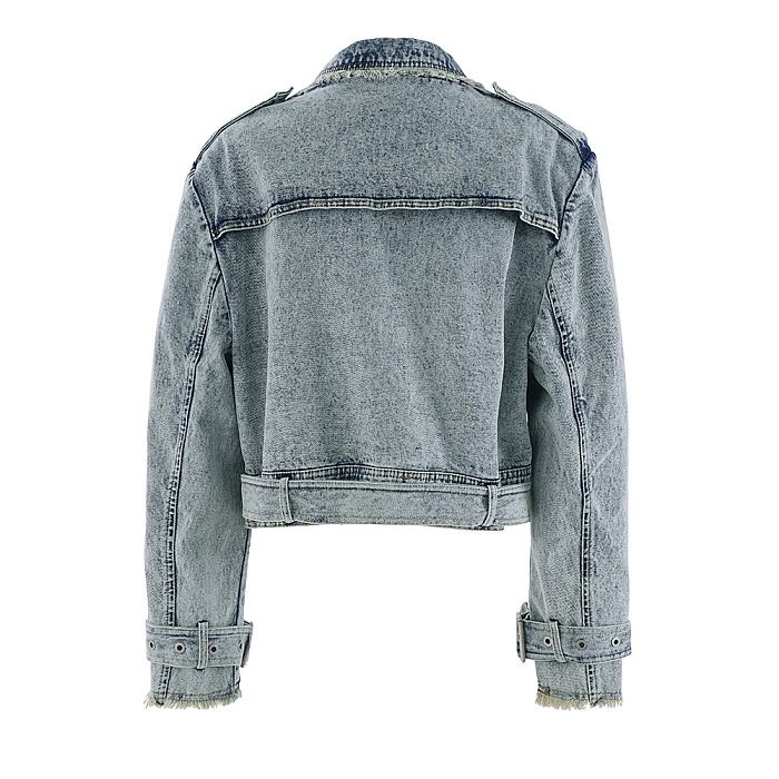 SUPER WHOLESALE | Vintage Washed Denim Jacket