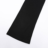 SUPER WHOLESALE | Half-Turtleneck Slim Hollow-Out Long-Sleeve Knit Top