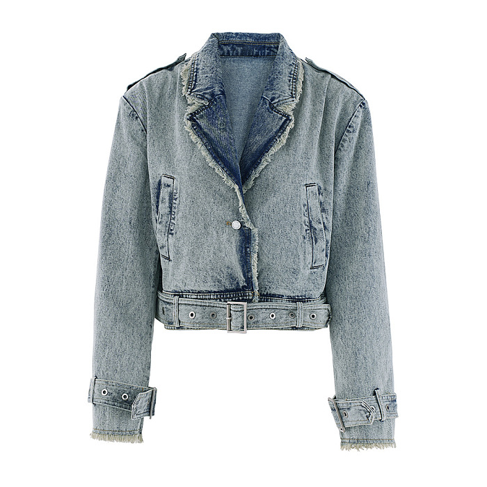 SUPER WHOLESALE | Vintage Washed Denim Jacket