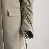 SUPER WHOLESALE | Drawstring Design Oversized Jacket