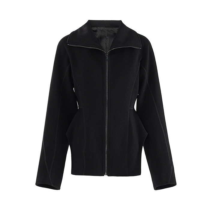 SUPER WHOLESALE | Tailored Waist Zip-Up Jacket