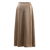 SUPER WHOLESALE | V-Neck Double-Breasted Belted Waist Blazer With Skirt