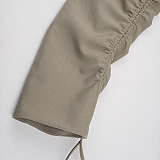 SUPER WHOLESALE | Drawstring Design Oversized Jacket