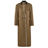 SUPER WHOLESALE | V-Neck Long Casual Coat