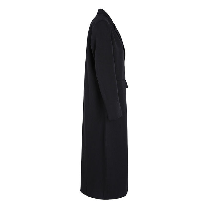 SUPER WHOLESALE | Blazer Collar Long Coat