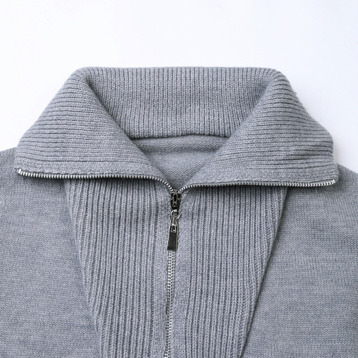 SUPER WHOLESALE | Dual-Zipper Sweater