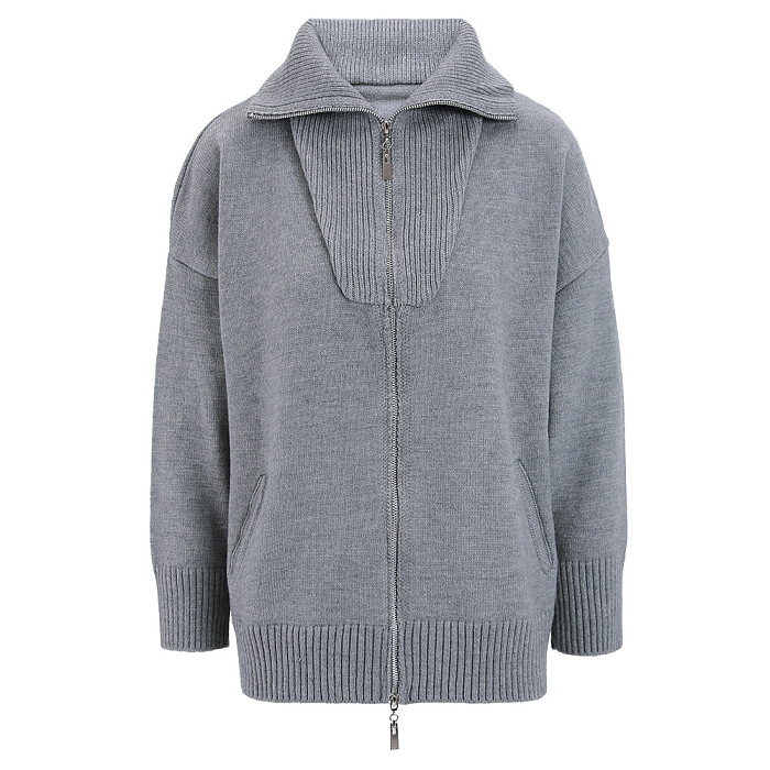 SUPER WHOLESALE | Dual-Zipper Sweater