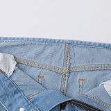 SUPER WHOLESALE |Ribbon-Decorated Back-Slit Cargo Pants