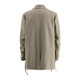 SUPER WHOLESALE | Drawstring Design Oversized Jacket