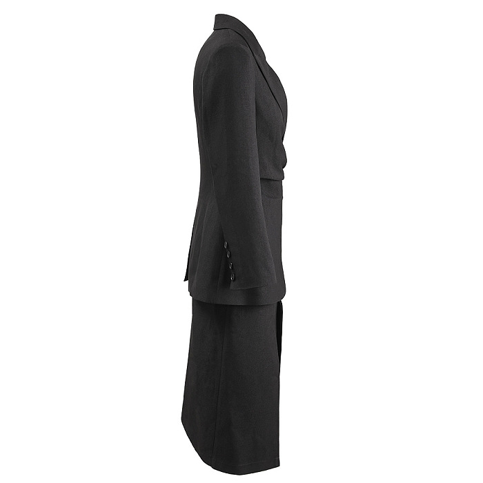 SUPER WHOLESALE | Waist-Cinching Blazer With Split Skirt