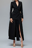 SUPER WHOLESALE | Waist-Cinching Blazer With Split Skirt