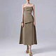 SUPER WHOLESALE | Ruched Asymmetric Strapless Top And Skirt