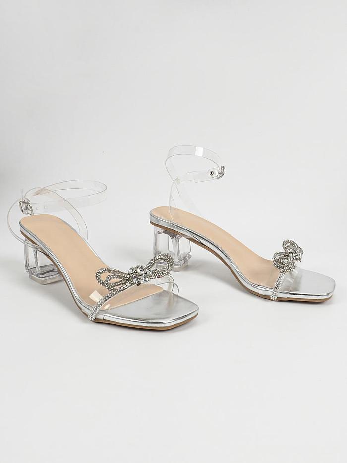 SUPER WHOLESALE | Rhinestone Butterfly Women’s High-Heel Sandals