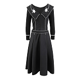 SUPER WHOLESALE | Floral Embroidered Belted Dress