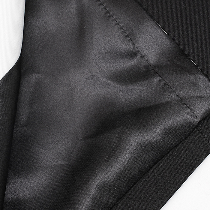 SUPER WHOLESALE | Double-Breasted Contrast Blazer Dress