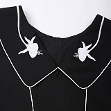 SUPER WHOLESALE | Floral Embroidered Waist-Cinching Dress