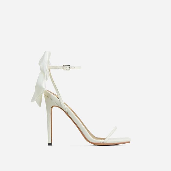 SUPER WHOLESALE | Bowknot Unique Stiletto Ankle-Strap High-Heel Sandals