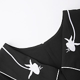 SUPER WHOLESALE | Floral Embroidered Belted Dress