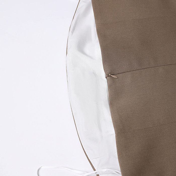 SUPER WHOLESALE | Ruched Asymmetric Strapless Top And Skirt