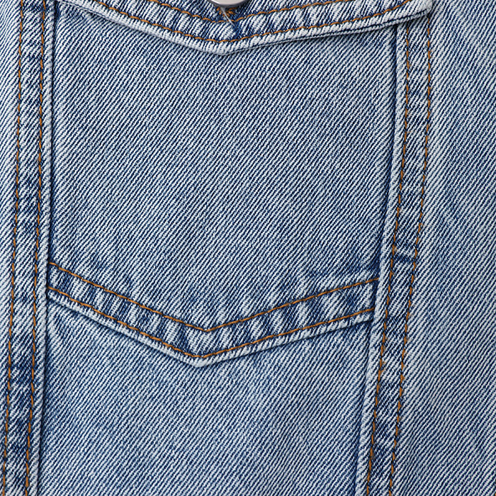 SUPER WHOLESALE | Patchwork Denim Shirt