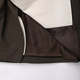 SUPER WHOLESALE | Contrast Double-Breasted Patchwork Trench Coat