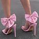 SUPER WHOLESALE | Bowknot Unique Stiletto Ankle-Strap High-Heel Sandals