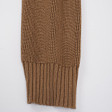 SUPER WHOLESALE | Deconstructed Slit Asymmetric Knit Sweater