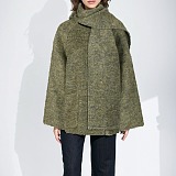 SUPER WHOLESALE | Double-Faced Wool Coat With Detachable Scarf